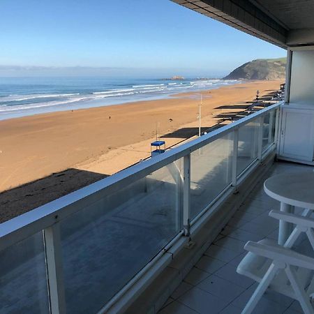 Apartamento EGONA-SLUI 1ªlínea playa, vista increible, garaje Zarautz Exterior foto